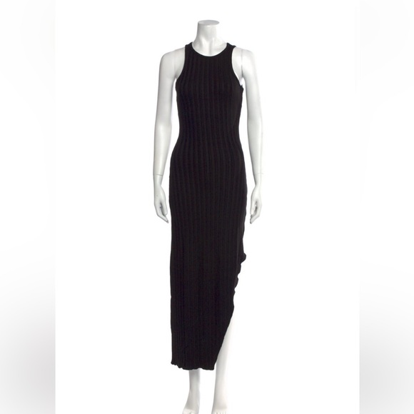 Simon Miller Black Ribbed Dress - Picture 4 of 4